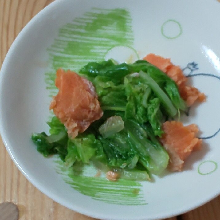 鮭と白菜の炒め物(#^.^#)